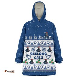 RugbyLife Geelong Cats Snug Hoodie Special Ugly Christmas Holiday Footy Fans