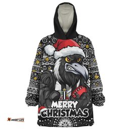 RugbyLife Collingwood Snug Hoodie Ugly Christmas Knit Patterns Vintage Jersey