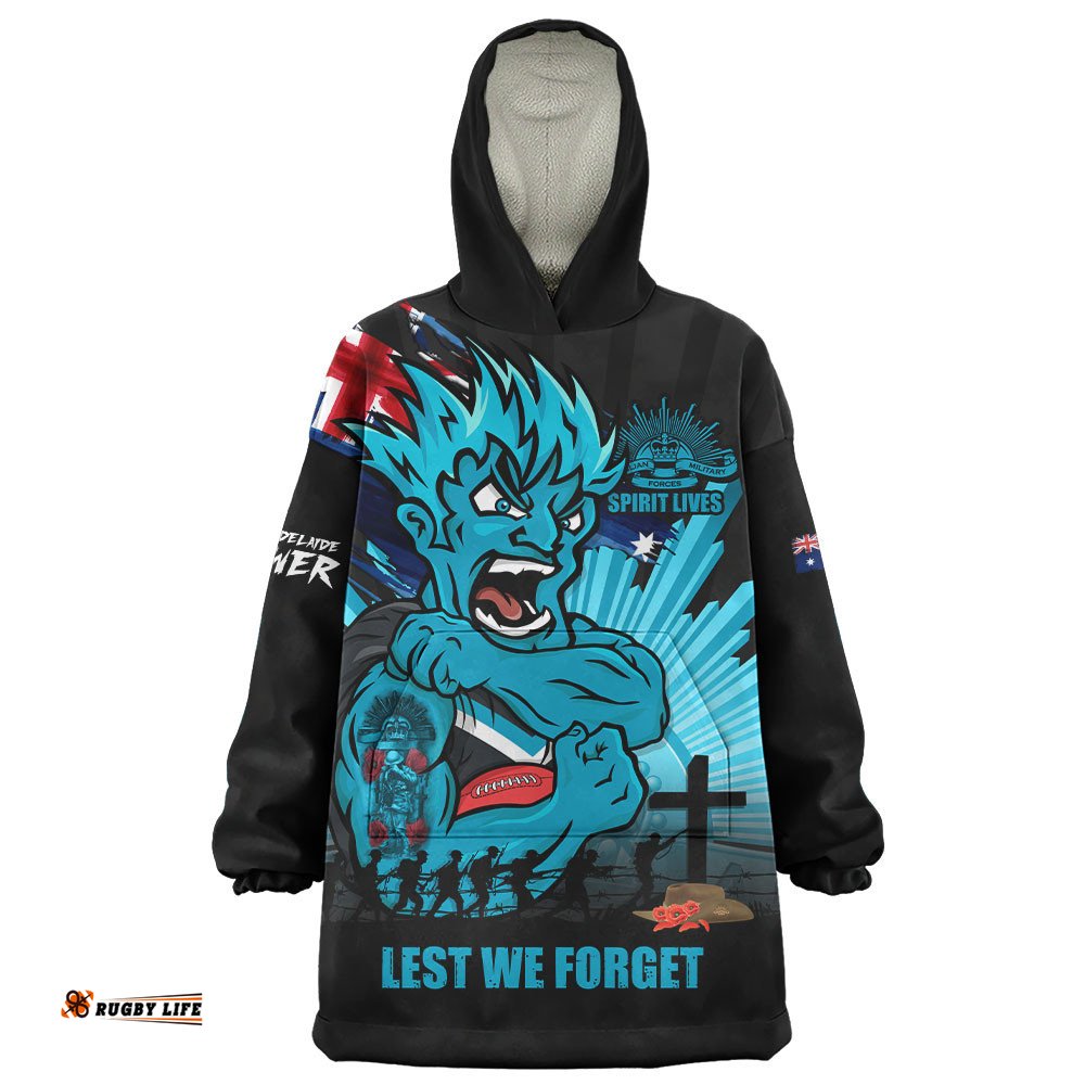 RugbyLife Port Adelaide Snug Hoodie ANZAC Day Honour And Football Legacy