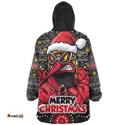 RugbyLife Essendon Snug Hoodie Ugly Christmas Knit Patterns Vintage Jersey