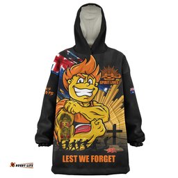 RugbyLife GWS GIANTS Snug Hoodie ANZAC Day Honour And Football Legacy