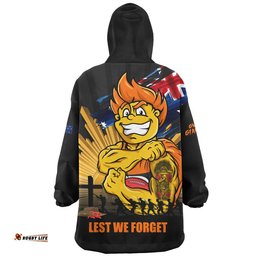 RugbyLife GWS GIANTS Snug Hoodie ANZAC Day Honour And Football Legacy