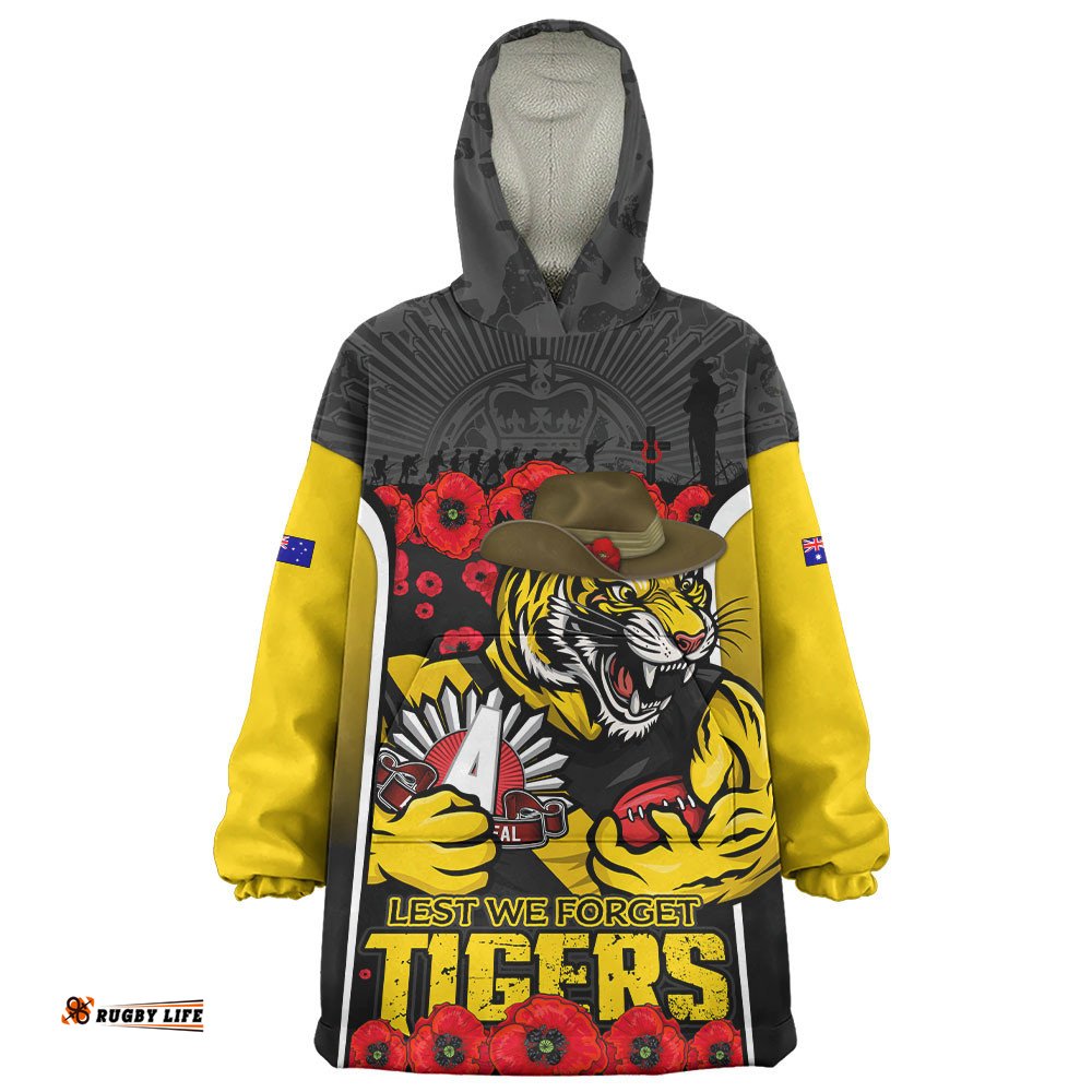 RugbyLife Richmond Snug Hoodie Lest We Forget In Eternal Honor And Duty