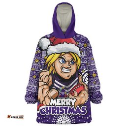 RugbyLife Fremantle Snug Hoodie Ugly Christmas Knit Patterns Vintage Jersey