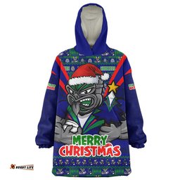 RugbyLife New Zealand Warriors Snug Hoodie Merry Christmas Festive Spirit Edition