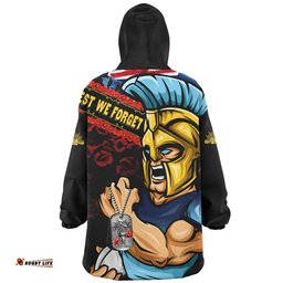 RugbyLife Gold Coast Titans Snug Hoodie Anzac Remembrance Of The Fallen
