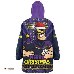 RugbyLife Melbourne Storm Snug Hoodie Merry Christmas Festive Spirit Edition