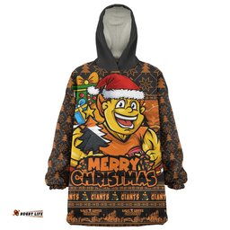 RugbyLife GWS GIANTS Snug Hoodie Festive Holiday Merry Christmas Vibe