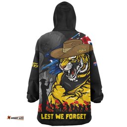 RugbyLife Richmond Snug Hoodie ANZAC Inspired Football Fan Memorial Design