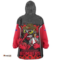 RugbyLife Essendon Snug Hoodie Lest We Forget In Eternal Honor And Duty