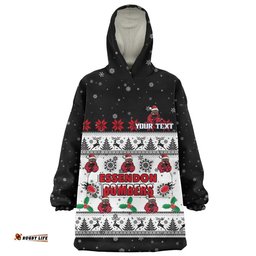 RugbyLife Essendon Snug Hoodie Special Ugly Christmas Holiday Footy Fans