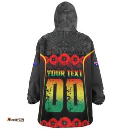 RugbyLife Penrith Panthers Snug Hoodie Lest We Forget In Honor And Remembrance