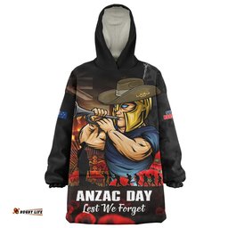 RugbyLife Gold Coast Titans Snug Hoodie Anzac Day Rising Dawn Ceremony Lest We Forget Courage