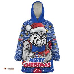 RugbyLife Western Bulldogs Snug Hoodie Ugly Christmas Knit Patterns Vintage Jersey
