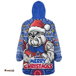 RugbyLife Western Bulldogs Snug Hoodie Ugly Christmas Knit Patterns Vintage Jersey