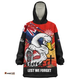 RugbyLife Sydney Swans Snug Hoodie ANZAC Day Honour And Football Legacy