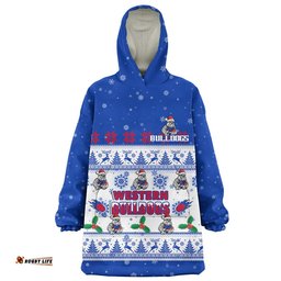RugbyLife Western Bulldogs Snug Hoodie Special Ugly Christmas Holiday Footy Fans