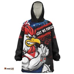 RugbyLife Sydney Roosters Snug Hoodie Anzac Remembrance Of The Fallen