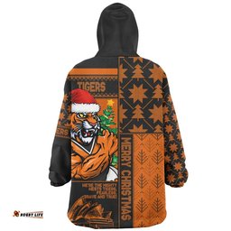 RugbyLife Wests Tigers Snug Hoodie Christmas Magic Knit Style Winter Glow