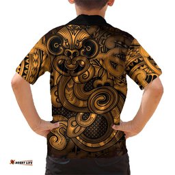 Aotearoa Maori Hei Tiki Hawaiian Shirt Koura Kowhaiwhai Puhoro Motif LT9