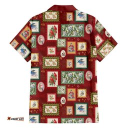 Aussie Birds Christmas La La Land Hawaiian Shirt Red Vintage Stamp Edition LT9