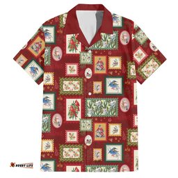 Aussie Birds Christmas La La Land Hawaiian Shirt Red Vintage Stamp Edition LT9