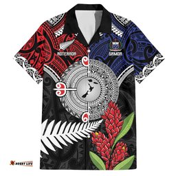 Aotearoa and Samoa Mo Te Tiriti Hawaiian Shirt Tangata Moana Stand with Tangata Whenua LT9