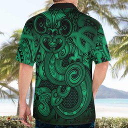 Aotearoa Maori Hei Tiki Hawaiian Shirt Kakariki Kowhaiwhai Puhoro Motif LT9