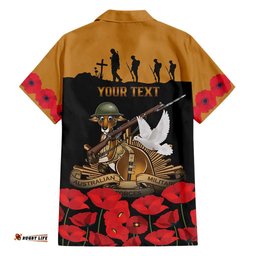 Australia ANZAC Day Personalised Hawaiian Shirt Honouring The Animals That Served LT9