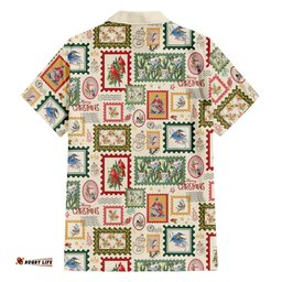 Aussie Birds Christmas La La Land Hawaiian Shirt Beige Vintage Stamp Edition LT9