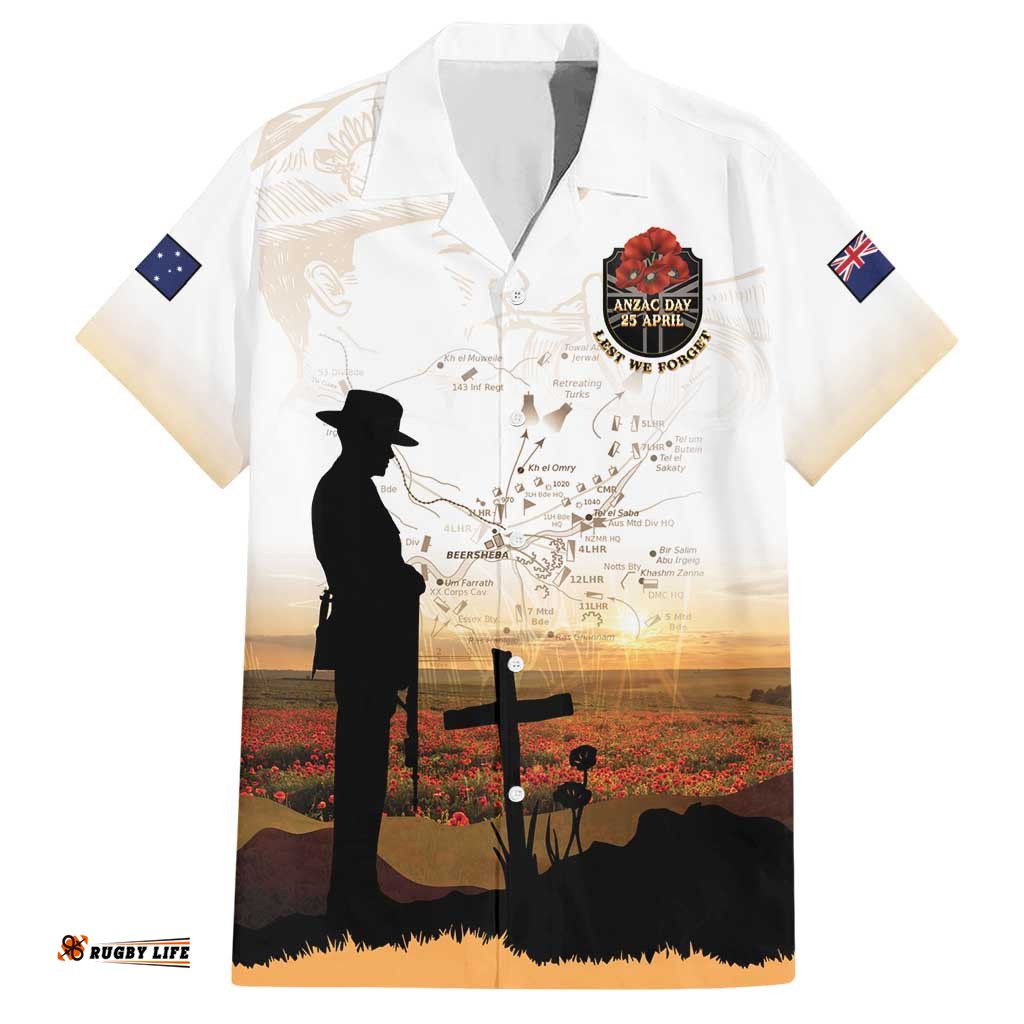 Australia And New Zealand ANZAC Day Hawaiian Shirt Battle Of Beersheba LT05