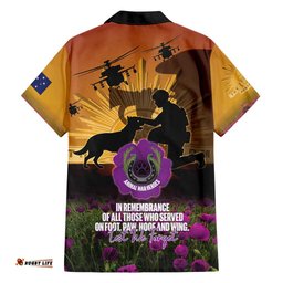 Animal War Heroes Australia ANZAC Day Hawaiian Shirt We Will Always Remember Them LT14