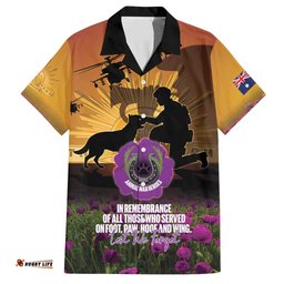 Animal War Heroes Australia ANZAC Day Hawaiian Shirt We Will Always Remember Them LT14