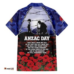 ANZAC Day Hawaiian Shirt Lest We Forget DT05