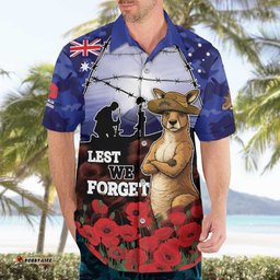 ANZAC Day Hawaiian Shirt Lest We Forget DT05