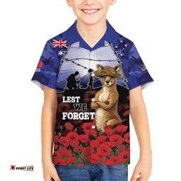 ANZAC Day Hawaiian Shirt Lest We Forget DT05