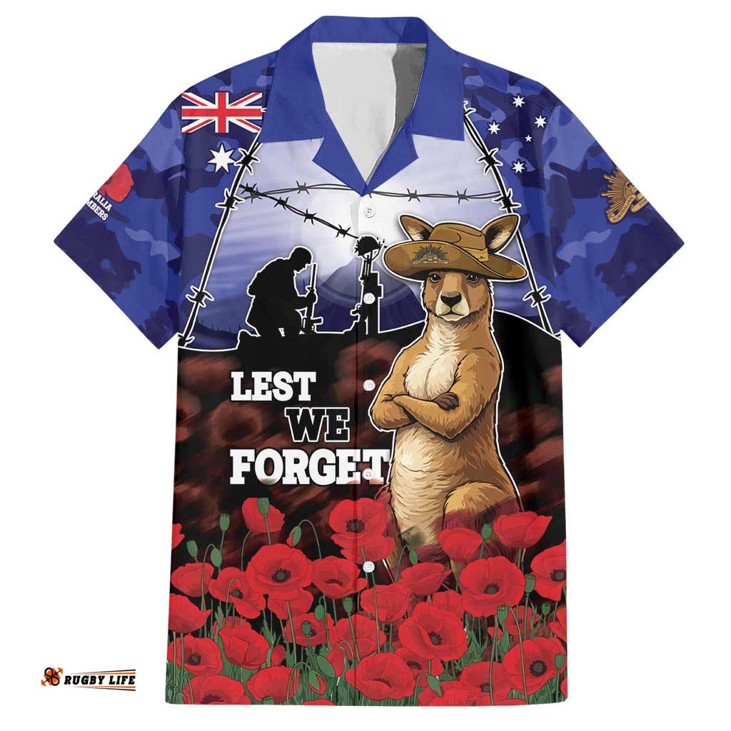 ANZAC Day Hawaiian Shirt Lest We Forget DT05
