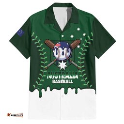 Australia 2026 Baseball Custom Hawaiian Shirt Go Aussie Drip Style LT14