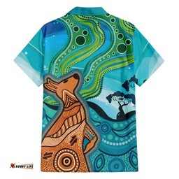 Aussie Aurora Borealis Aboriginal Art Hawaiian Shirt LT7