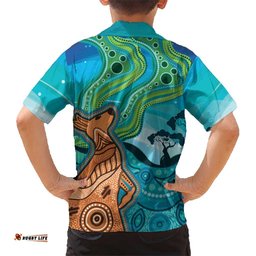 Aussie Aurora Borealis Aboriginal Art Hawaiian Shirt LT7