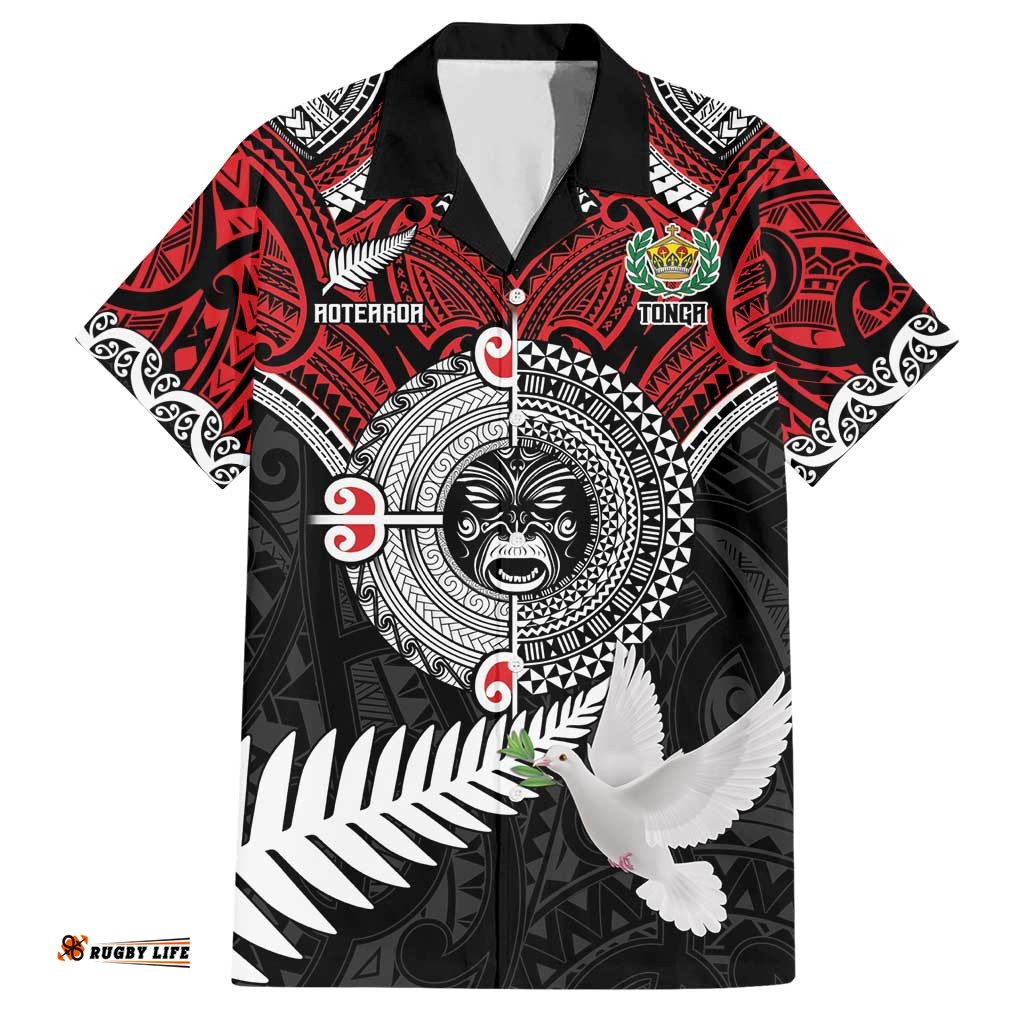 Aotearoa and Tonga Mo Te Tiriti Hawaiian Shirt New Zealand Honour The Treaty Ake!Ake!Ake! LT9