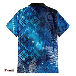Aotearoa Taniko Matariki Hawaiian Shirt Cosmic Blue LT7