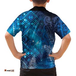 Aotearoa Taniko Matariki Hawaiian Shirt Cosmic Blue LT7