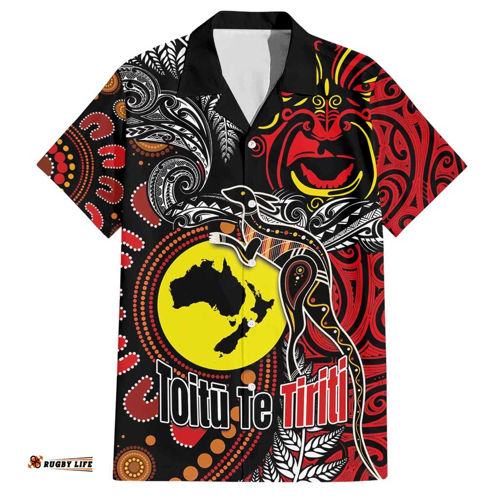 Aotearoa and Australia Toitu Te Tiriti Hawaiian Shirt Honour the Treaty - Stand Together Stand Stronger LT03