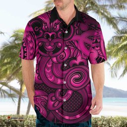 Aotearoa Maori Hei Tiki Hawaiian Shirt Mawhero Kowhaiwhai Puhoro Motif LT9