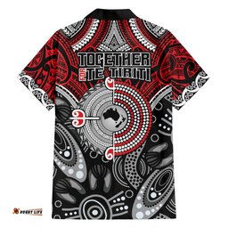 Aotearoa and Australia Hawaiian Shirt New Zealand Honour The Treaty Ake!Ake!Ake! LT9