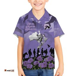 ANZAC Day Hawaiian Shirt Lest We Forget the Animals Too LT19