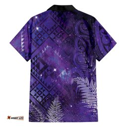 Aotearoa Taniko Matariki Hawaiian Shirt Cosmic Violet LT7