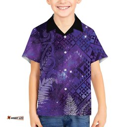 Aotearoa Taniko Matariki Hawaiian Shirt Cosmic Violet LT7