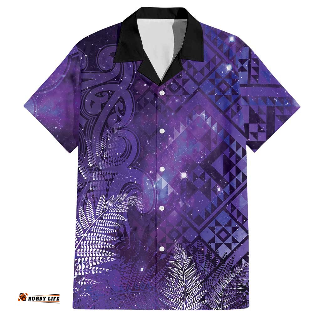 Aotearoa Taniko Matariki Hawaiian Shirt Cosmic Violet LT7